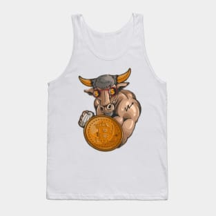 bitcoin bull Tank Top